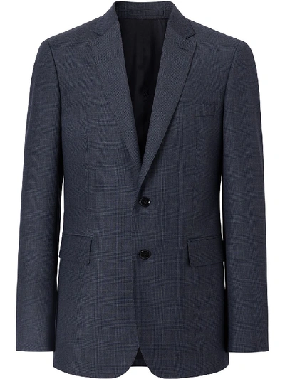 Shop Burberry Slim-fit Two-piece Suit In Blue