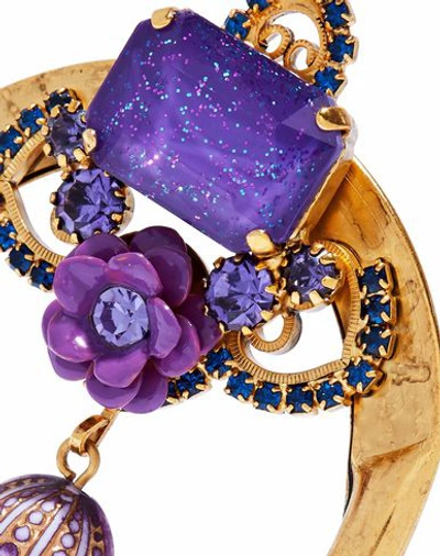 Shop Elizabeth Cole Earrings In Purple
