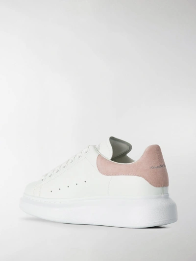 Shop Alexander Mcqueen Oversize Leather Sneakers In Pink