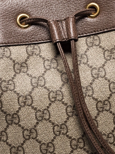 Shop Gucci Ophidia Small Satchel Bag In Brown