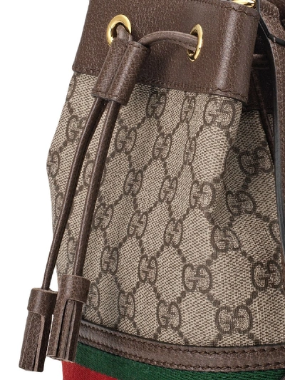 Shop Gucci Ophidia Mini Satchel Bag In Brown