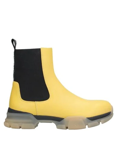 Shop Erika Cavallini Ankle Boots In Yellow