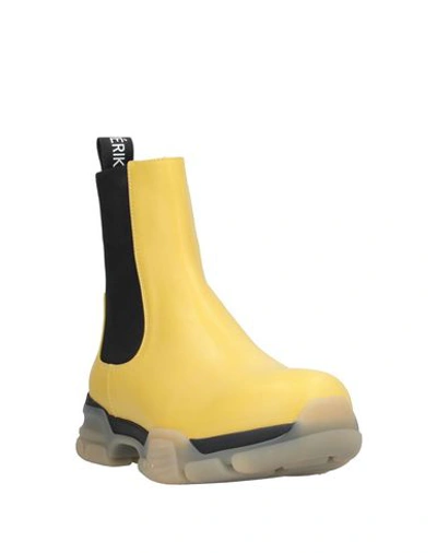 Shop Erika Cavallini Ankle Boots In Yellow
