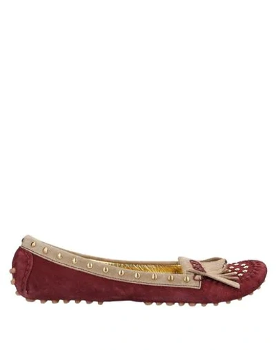 Shop Just Cavalli Loafers In Deep Purple
