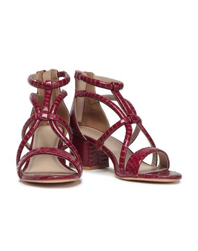 Sandro Sandals In Maroon