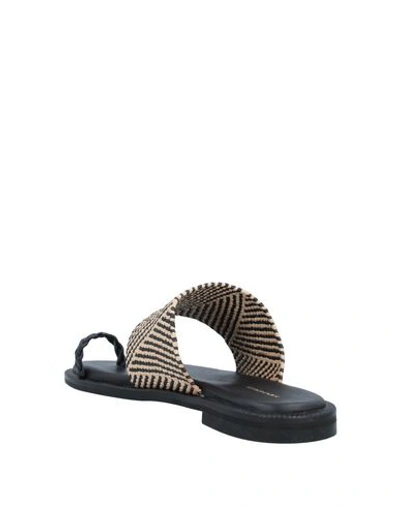 Shop Makris Toe Strap Sandals In Black