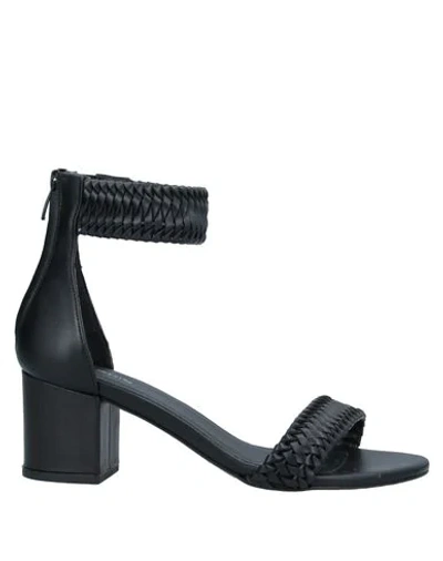 Shop Makris Sandals In Black