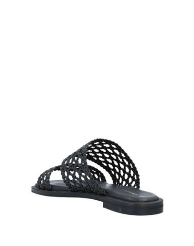 Shop Makris Sandals In Black