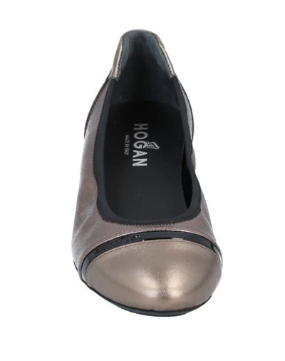 Hogan Ballet Flats In Yellow