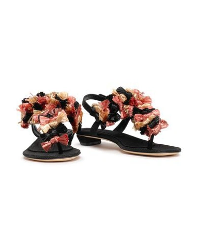 Shop Sanayi313 Toe Strap Sandals In Black