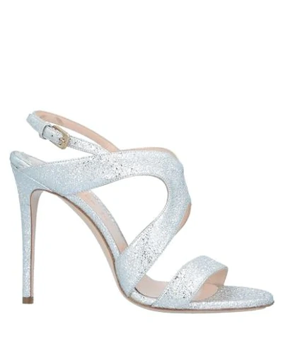 Shop Deimille Sandals In Silver