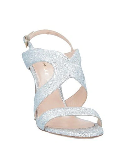 Shop Deimille Sandals In Silver