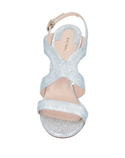 Shop Deimille Sandals In Silver