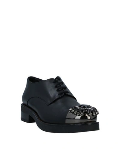 Shop Albano Laced Shoes In Black