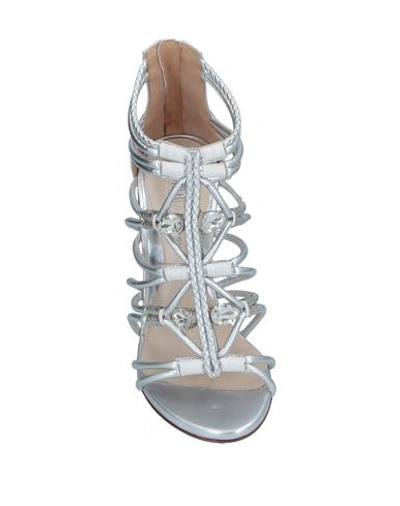Shop Loriblu Sandals In Silver