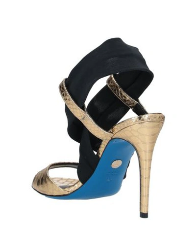 Shop Loriblu Sandals In Gold