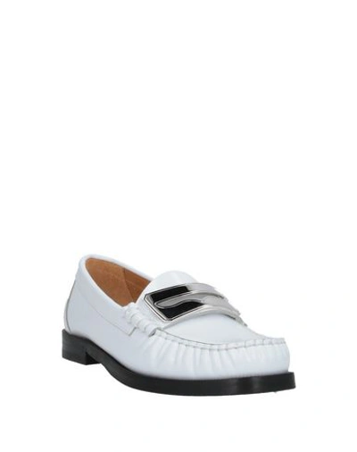 Shop Buscemi Loafers In White