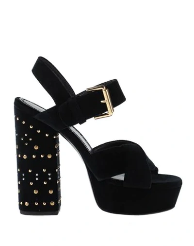 Maje Sandals In Dark Blue