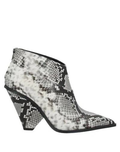 Shop Giampaolo Viozzi Ankle Boots In Grey