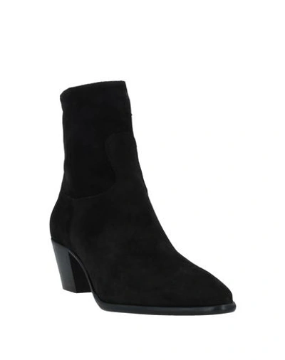 Shop Anna F . Woman Ankle Boots Black Size 8 Soft Leather