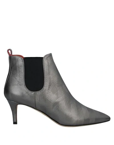 Shop Bams Ankle Boots In Grey