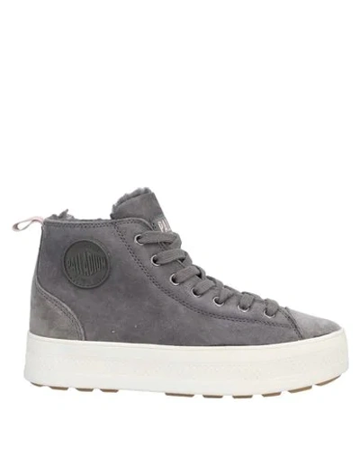 Shop Palladium Sneakers In Grey