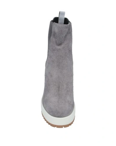 Hogan Ankle Boots In Grey