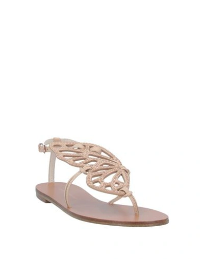 Shop Sophia Webster Toe Strap Sandals In Beige