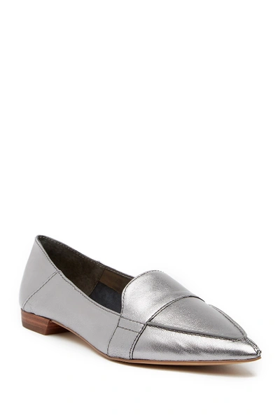 Shop Vince Camuto Maita Loafer Flat In Pewter 02