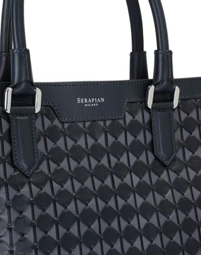 Shop Serapian Handbags In Grey