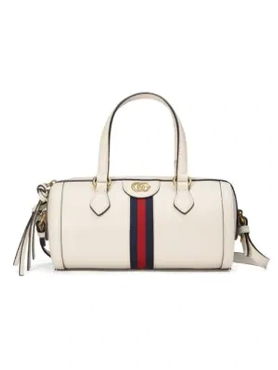 Shop Gucci Women's Ophidia Small Top Handle Bag In Mystic White