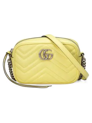 yellow gucci marmont bag