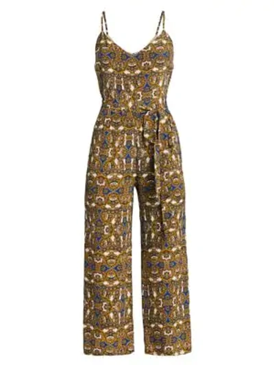 Shop L Agence Jaelyn Camisole Jumpsuit In Titanate Yellow