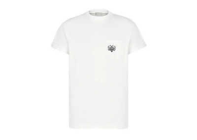 Pre-owned Dior  And Shawn Oversized Bee T-shirt White