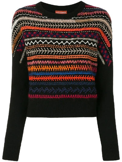 Shop Altuzarra Pullover Mit Stickerei In Black