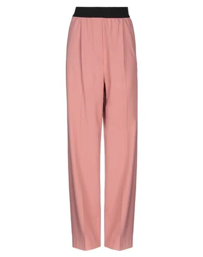 Shop Momoní Woman Pants Pastel Pink Size 4 Viscose, Virgin Wool, Elastane