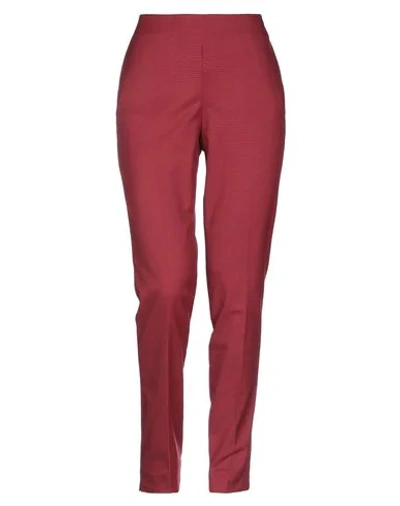 Shop Be Blumarine Woman Pants Red Size 8 Polyester, Viscose, Elastane