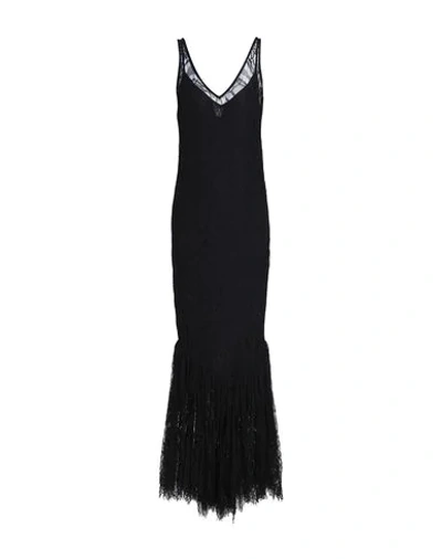 Shop De La Vali Long Dresses In Black