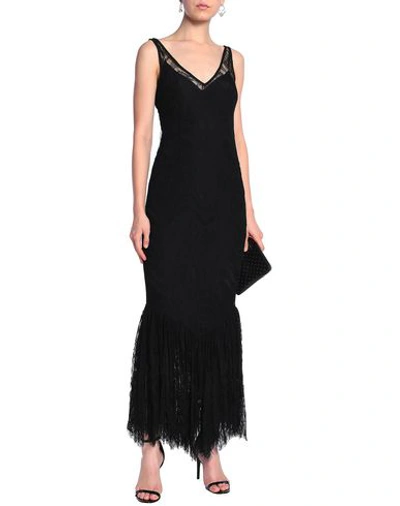 Shop De La Vali Long Dresses In Black