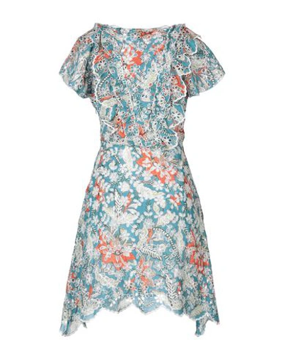 Shop Antik Batik Short Dresses In Pastel Blue