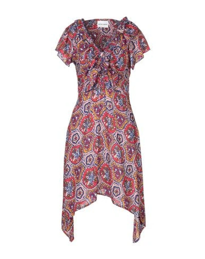 Shop Antik Batik Short Dresses In Garnet