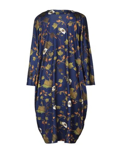 Shop Stephan Janson Knee-length Dress In Dark Blue
