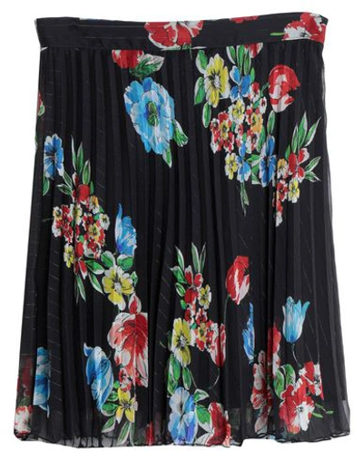 Shop Be Blumarine Woman Midi Skirt Black Size 4 Polyester, Metallic Fiber