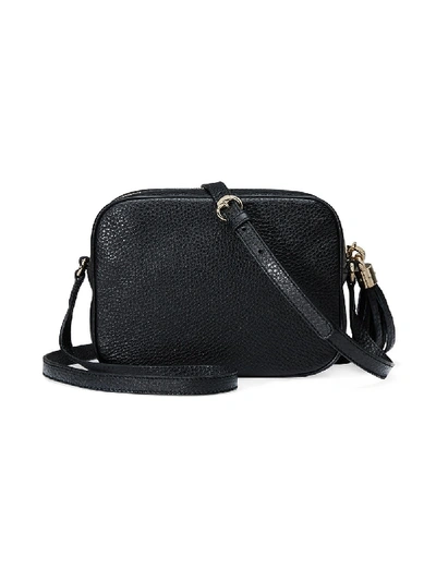 Shop Gucci Soho Small Leather Shoulder Bag In Black