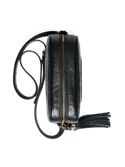 Shop Gucci Soho Small Leather Shoulder Bag In Black