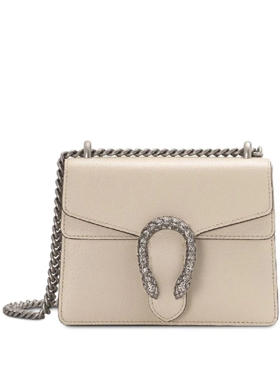 Shop Gucci Dionysus Mini Leather Shoulder Bag In White