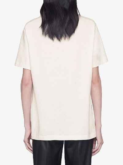 Shop Gucci Beverly Hills Cotton T-shirt In White