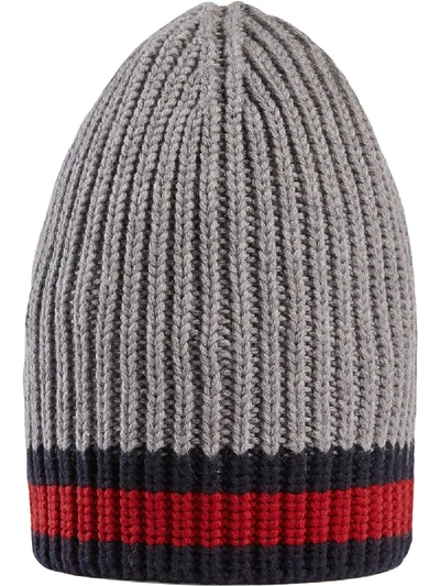 Shop Gucci Wool Beanie With Web