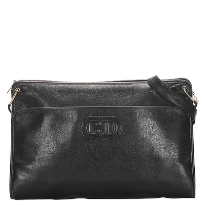 Pre-owned Dior Black Leather Shoulder Bag