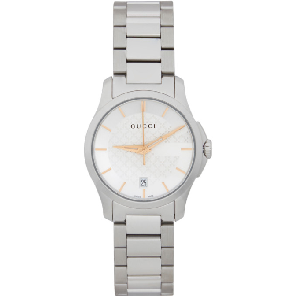 gucci g timeless watch silver